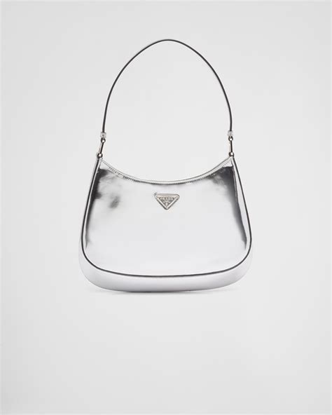 silver cleo prada|Prada cleo purse.